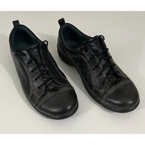 Ecco Women’s Black Leather Casual Sneakers Comfort Shoes Women’s Size 37/6 *Read